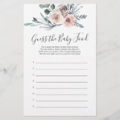 Bohoバラベイビーシャワーベビー食品を推測 (正面)