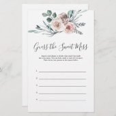 Bohoバラベイビーシャワー甘い混乱を推測 (正面/裏面)