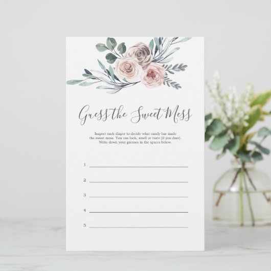 Bohoバラベイビーシャワー甘い混乱を推測 (スタンド正面)