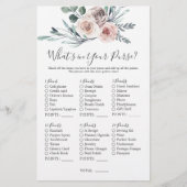 Bohoバラベビーシャワーあなたの財布の中にあるものは (正面)