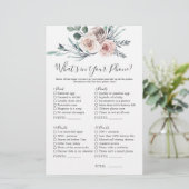 Bohoバラベビーシャワーあなたの電話に何がある (スタンド正面)