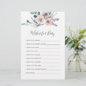 Bohoバラベビーシャワーがベビーカードを希望 (スタンド正面)