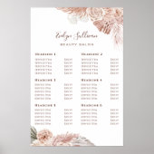 Bohoバラ価格表ポスター ポスター (正面)