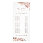 Bohoバラ価格表ラックカード ラックカード (正面)