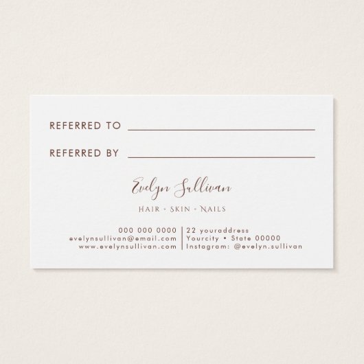 Bohoバラ紹介カード (裏面)