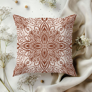 BohoバレットMandala russet red クッション