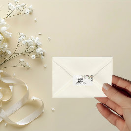 BOHOパステルガーデンカラーズ結婚差出人住所 ラベル