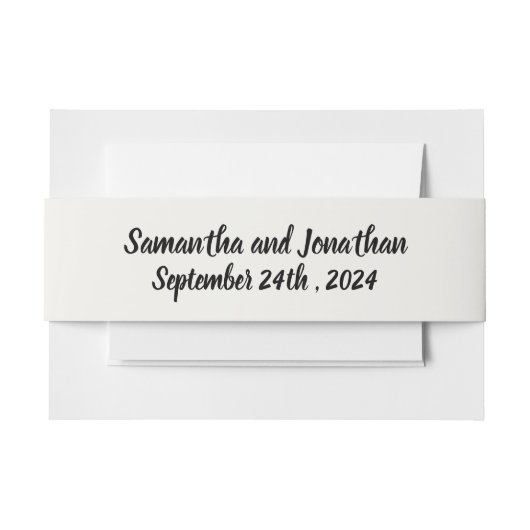 BOHOパステルガーデンカラーズ結婚式招待状 招待状ベリーバンド (正面例)