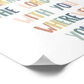 Bohoパステル強く勇敢なポスターである ポスター (角)