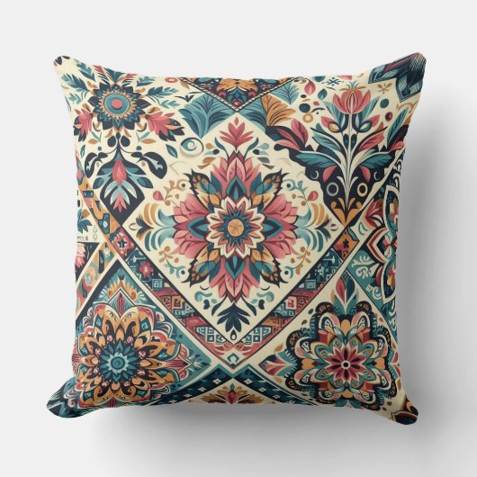 BOHOパターン大 クッション (正面)