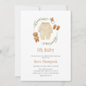 Bohoパタ男女兼用ーン赤ちゃんシャワー 招待状 (正面)