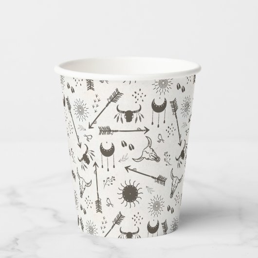 Bohoパタ素朴ーンID1109 紙コップ (正面)