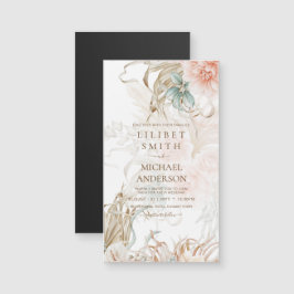 BOHOパンパスグラスフローラコーラルセージ結婚ズ