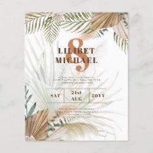 BOHOパンパスグラスベージュグリーンテラコッタ結婚ズ