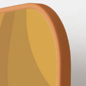 Bohoパーソナライズされたレトロスクリプト抽象芸術の波線 ピックルボールラケット (左詳細)