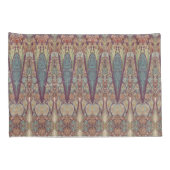 BOHOパープルペイズリートライバルインディアボヘミアンパターン 枕カバー (裏面-右)