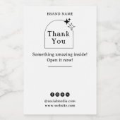 Bohoビジネスボックスシールラベル フードラベル (シングルラベル)