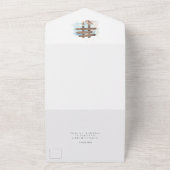 Bohoビーチオールインワンウェディング招待 オールインワン招待状 (外側)