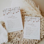 Bohoビーチシェルがベビーカードを希望 招待状