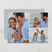 Bohoビーチ写真結婚の感謝はがき ポストカード (正面/裏面)