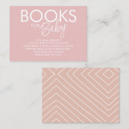 Bohoピンクと赤面ブックリクエスト エンクロージャーカード
