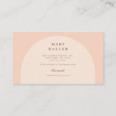 Bohoピンクアーチ名刺 名刺 (裏面)