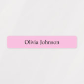 Bohoピンクキッズ防水名ラベル ラベル (デザイン1)