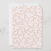 Bohoピンクハートスウィートベビーシャワーbyメール 招待状 (裏面)