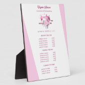 Bohoピンクフローラ裁縫機船員価格 フォトプラーク (側面)