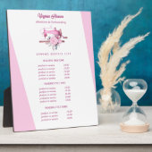 Bohoピンクフローラ裁縫機船員価格 フォトプラーク (側面)