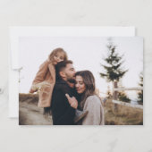 Bohoピンクブラウンフローラ結婚式日付カードを保存 招待状 (裏面)