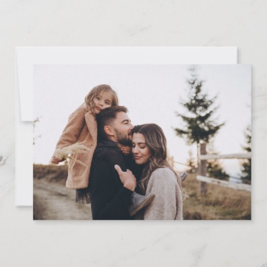 Bohoピンクブラウンフローラ結婚式日付カードを保存 招待状 (裏面)