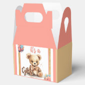 Bohoピンクベアベビーシャワー フェイバーボックス (オープン)
