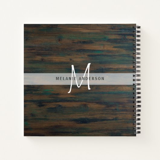 Bohoピンク金ゴールドバラ花結婚の計画 ノートブック (裏面)