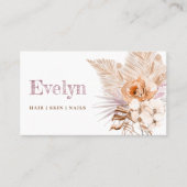 Bohoピーチと薄紫名刺 名刺 (正面)