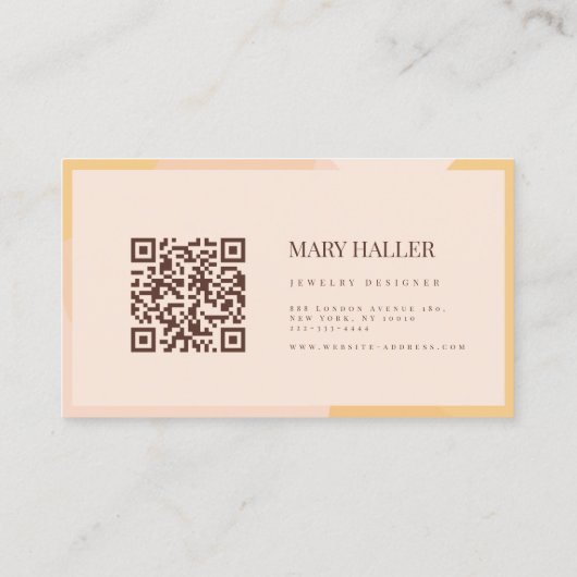 Bohoフェミニンモダン名刺 名刺 (裏面)