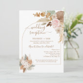 Bohoフォトウェディングレセプション 招待状 (スタンド正面)