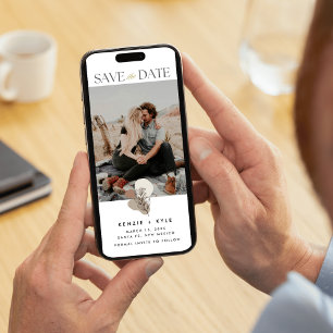 Bohoフォトウェディング日付を保存 セーブザデート