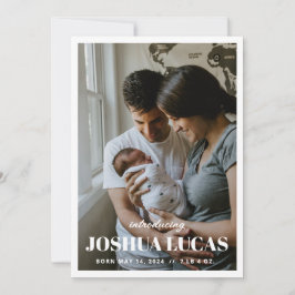 Bohoフォトウェディング日付カードを保存 招待状