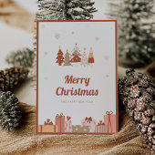 Bohoフォトクリスマスカードと新年おめでとう シーズンカード