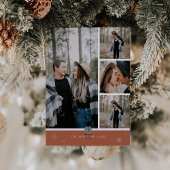 Bohoフォトクリスマスカードと新年おめでとう シーズンカード