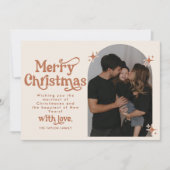 Bohoフォトクリスマスカード 招待状 (正面)