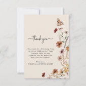 Bohoフォトサンキューカード サンキューカード (裏面)