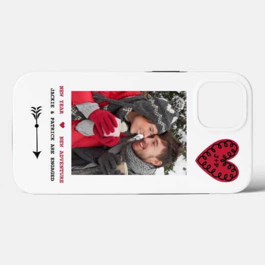 Bohoフォト婚約発表ケースメイトiPhon Case-Mate iPhoneケース (裏面 (横))