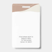 BohoフォトIDバッジ バッジ (裏面)