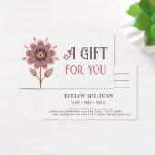 bohoフォークアート花ギフトカード (デスク)