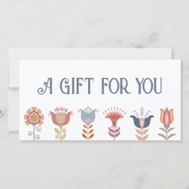 bohoフォークアート花ギフト券