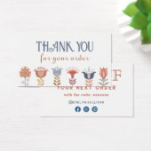 bohoフォークアート花ディスカウントカード (デスク)