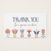 bohoフォークアート花ディスカウントカード (正面)