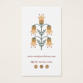 bohoフォークアート花パッケージ挿入 (裏面)